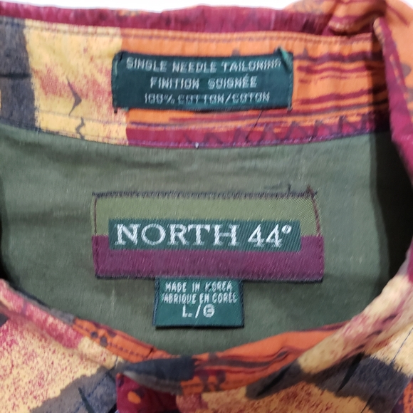 North 44° short sleeve button up shirt 100% cotton - Picture 2 of 6